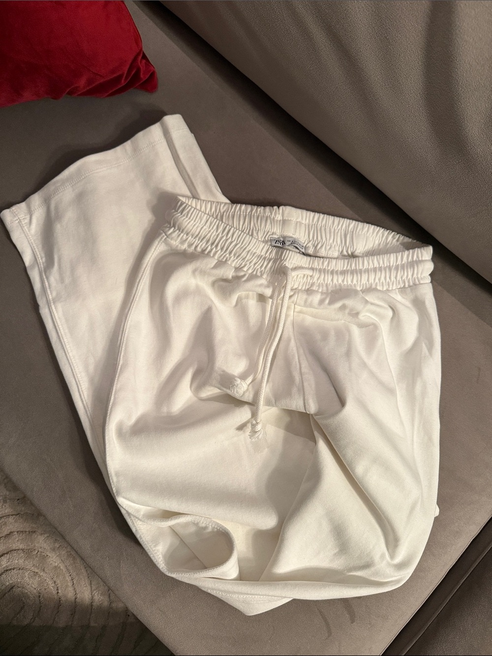 Zara Wide Leg Pants in White